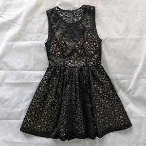 Plenty By Tracy Reese Black Dotted Cocktail Dress (0 Petite)